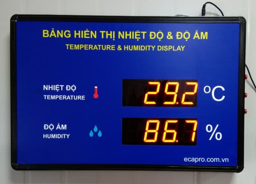 Led hiển thị nhiệt độ và độ ẩm truyền thông RS485